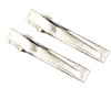 60mm Silver Square Metal Alligator Clips - Pack of 1000 Pieces