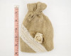 4" x 5 3/4" Rustic Lace Favor Pouch Bags - Pack of 12  Bags