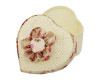 3" Heart-Shaped Starched Burlap Favor Box - Pack of 12