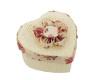 3" Heart-Shaped Starched Burlap Favor Box - Pack of 12