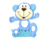 3.75" Blue 3D Monkey Foamy  - Pack of 12 Foam Animal Decoration