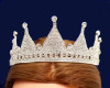 Silver Crystal Rhinestone Tiara  (TU037)