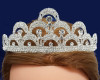 Silver Crystal Rhinestone Tiara  (TU040)