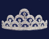 Silver Crystal Rhinestone Tiara  (TU040)