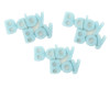 1" Blue Baby Boy Baby Shower Mini Plastic Polyresin   - Pack of 100 Pieces