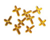 Miniature Gold Flat Back Acrylic Cross Rhinestones - Pack of 1000 Pieces