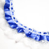 1" x 50 Yards Royal Blue Ruffled Lace Trim