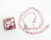 16" Pink Pearl Rosary Baptism Favors  - Pack of 12