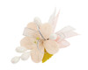 3.5" Blush Clay Corsage Flower with Glitter Azares - Pack of 24 Boutonnieres