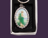 Oval San Judas Thadeo Rhinestone Keychain - Pack of 12