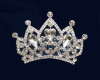 Silver Crystal Rhinestone Mini Tiara - Pack of 12 (TM155)