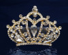 Gold Crystal Rhinestone Mini Tiara - Pack of 12 (TM152)