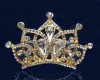 Gold Crystal Rhinestone Mini Tiara - Pack of 12 (TM157)