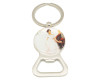 3 1/4" Round Quinceanera Bottle Opener Keychain  - Pack of 12