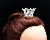 1 1/2" Silver Royal Mini Full Size Crown with Comb - Pack of 12