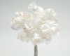 AB White Polyester Rose - Pack of 144