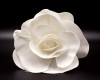 12" White Rose Foam Flower