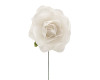 2" White Big Rose Paper Craft Flowers - Pack of 12