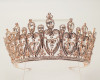 Rose Gold Crystal Rhinestone Tiara  (TKF002)