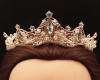 Rose Gold Crystal Rhinestone Tiara  (TR066)