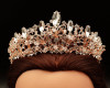 Rose Gold Crystal Rhinestone Tiara  (TX017)