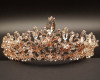 Rose Gold Crystal Rhinestone Tiara  (TX017)