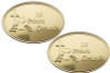 Mi Primera Comunion Gold Embossed Aluminum Foil Label - Pack of 100 Non-Adhesive Communion Stickers