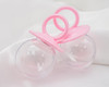 3" Pink Fillable Baby Shower Pacifier Candy Favor Box - Pack of 12
