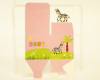 2" Baby Shower Pink Paper Favor Box "Zebra" - Pack of 50