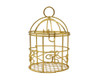 3" Mini Decorative Gold Bird Cages - Pack of 12 Mini Bird Cages