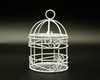 3" Mini Decorative White Bird Cages - Pack of 12 Mini Bird Cages
