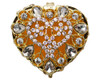 2.5" Gold Heart Crystal Wedding Arra Box Set