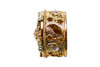 2.5" Gold Round Crystal Wedding Arras Box Set (SAR819)