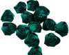 2" Hunter Green Single Satin Rolled Rose Flower - Pack of 72 Rosettes