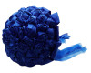 Royal Blue Rose Bud Satin Bouquet
