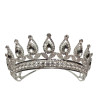 2.25" Silver Tiara with Gem Stones