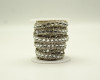 1/4" x 5 Yards Silver Iron-On Rhinestone Seam Trim