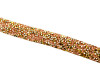 1/4" x 5 Yards Rose Gold/Gold Iron-On Rhinestone Seam Trim