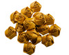 2" Gold Single Satin Rolled Rose Flower - Pack of 72 Rosettes