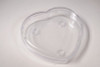 5 1/2" x 6" Clear Heart Shaped Container - Pack of 6