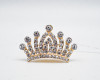 1" x 1 3/4" Gold Rhinestone Mini Tiaras - Pack of 12 (TS135)