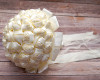 Ivory Rose Bud Satin Bouquet