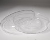 5.5" Wide Clear Rounded Edge Favor Box - Pack of 6 Plastic Storage Boxes