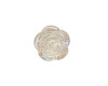 3/4" Medium Iridescent Clear Acrylic Flat Back Rose Decoration - Pack of 432