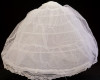 28" x 37 1/2" White Sturdy Tulle Petticoat