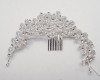 2.75" Silver Tiara with Clear Rhinestones 