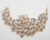 2.75" Gold Tiara with Clear Rhinestones 