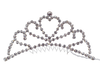 1 1/2" Silver Tiara with Clear Rhinestones (TS166)