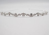 1/4" Silver Headpiece with Clear Rhinestones