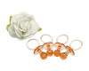 2.5" Champagne Transparent Plastic Baby Shower Pacifier - Pack of 36